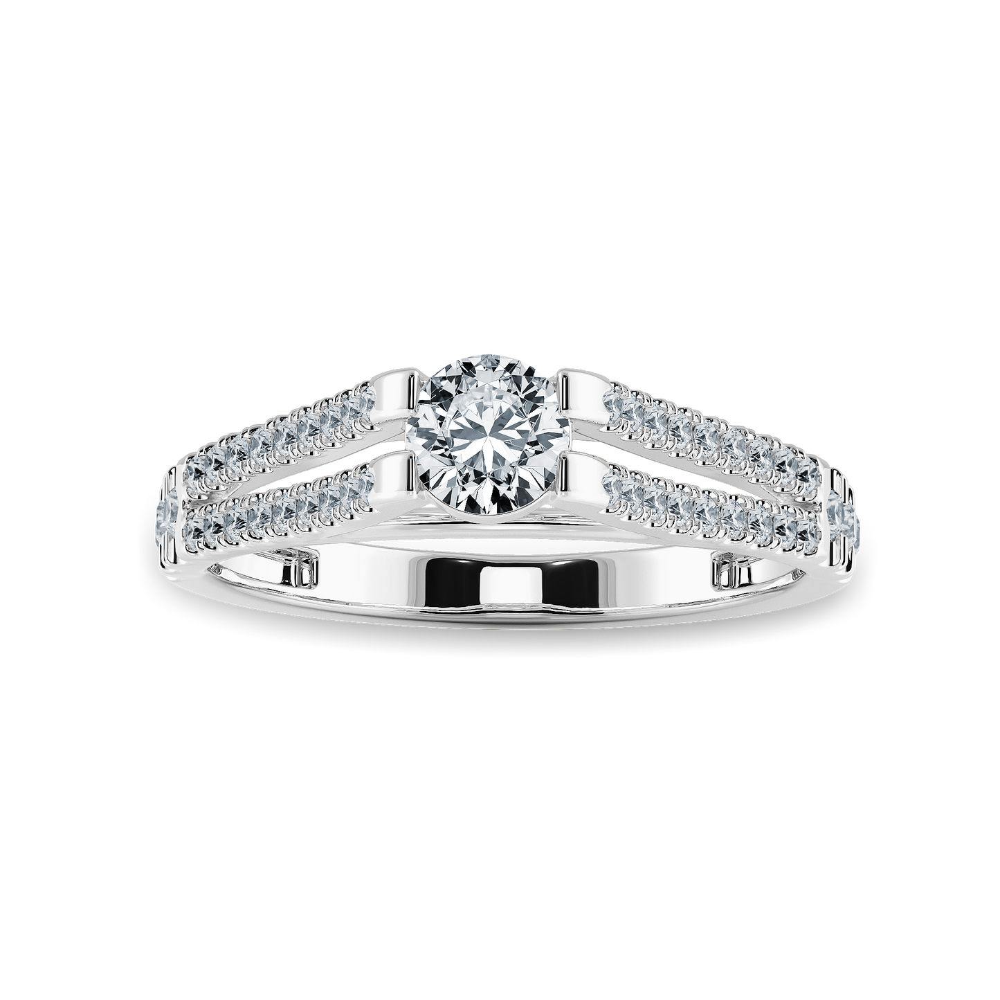 Round Ring with Split Shank