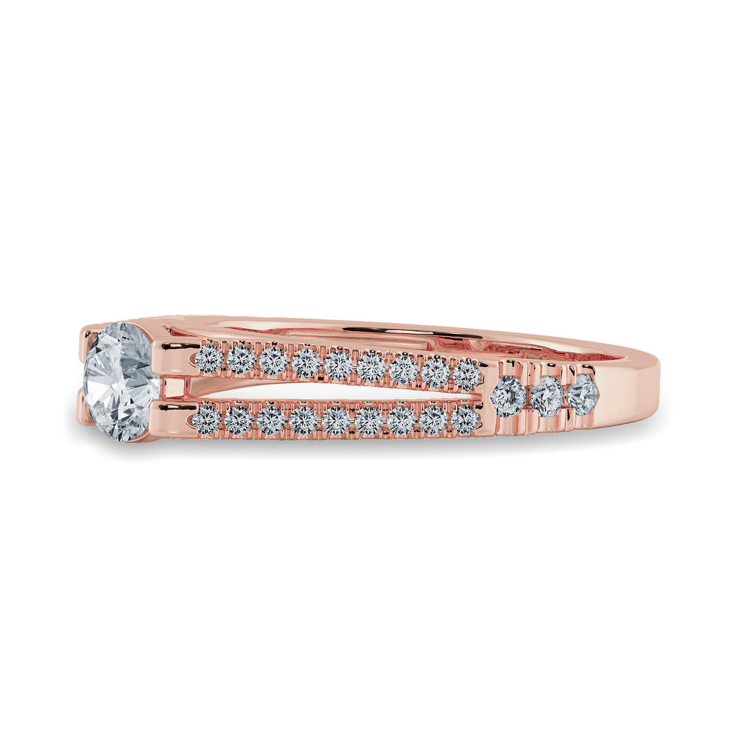 Round Ring with Split Shank