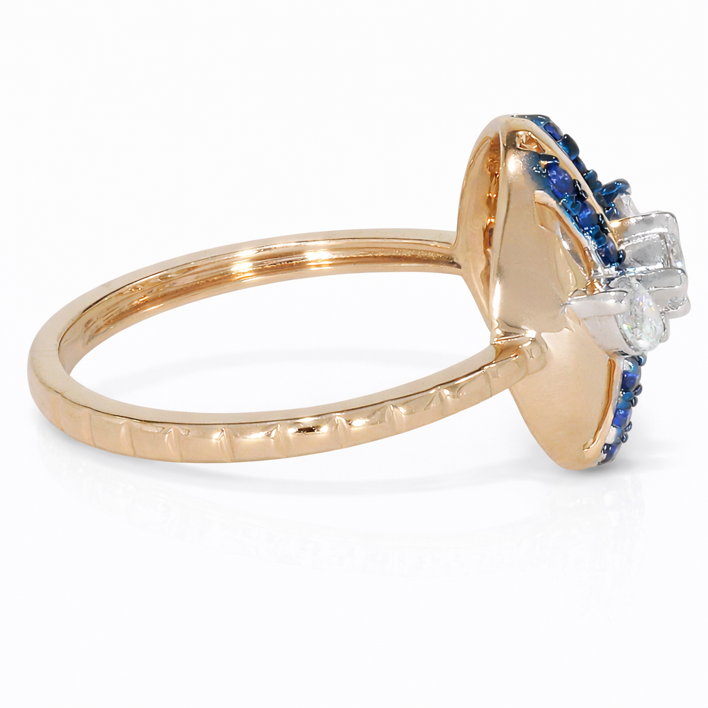 Sapphire stripe Ring