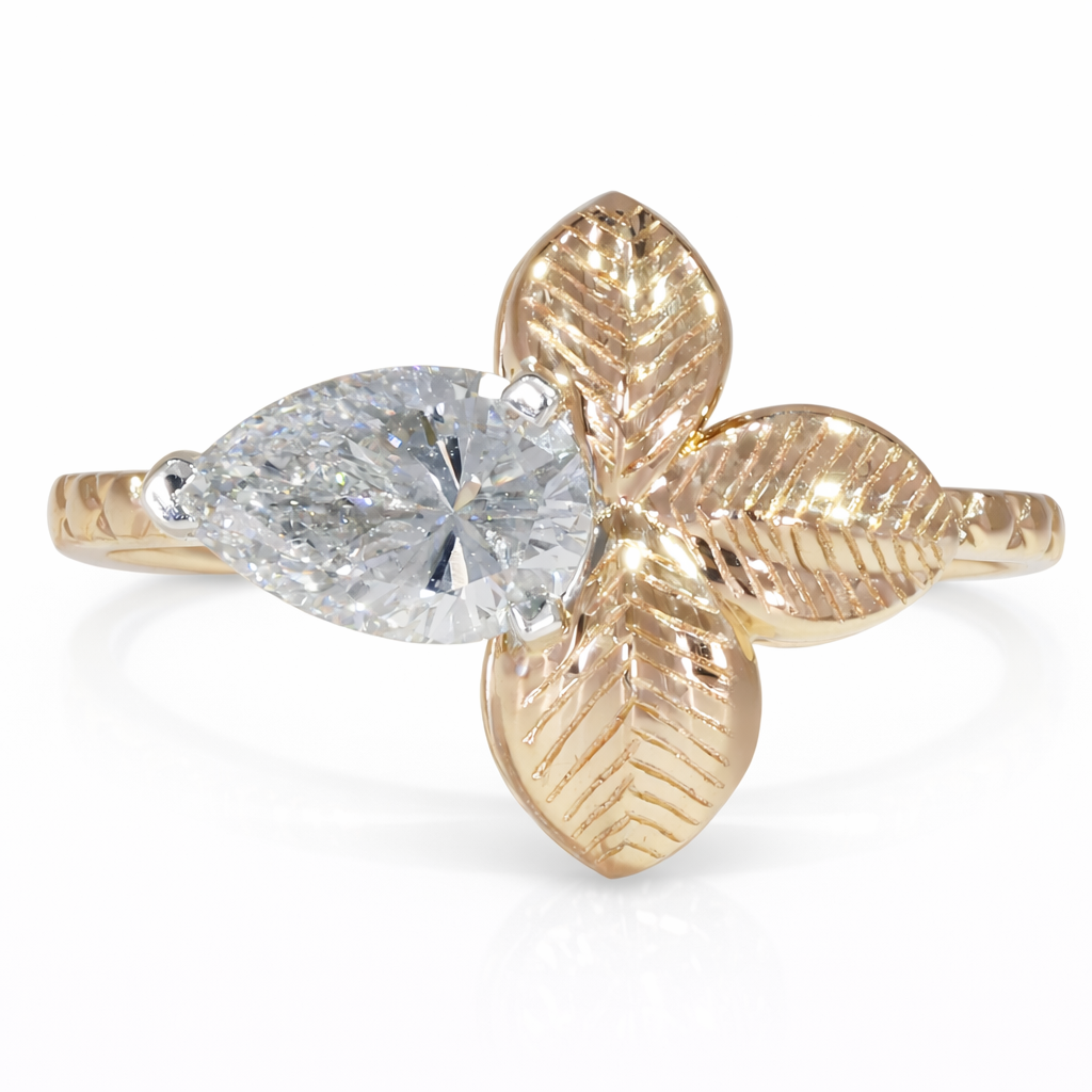 Pear Leaf Ring