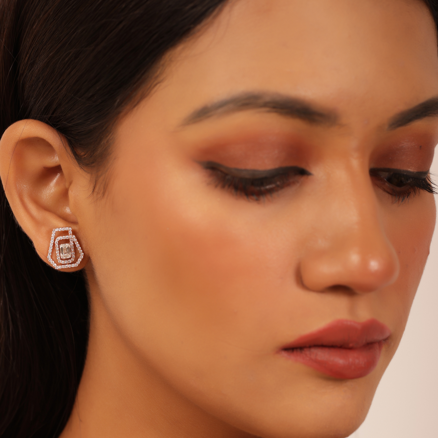 Emerald Opulent Orbit Stud Earrings
