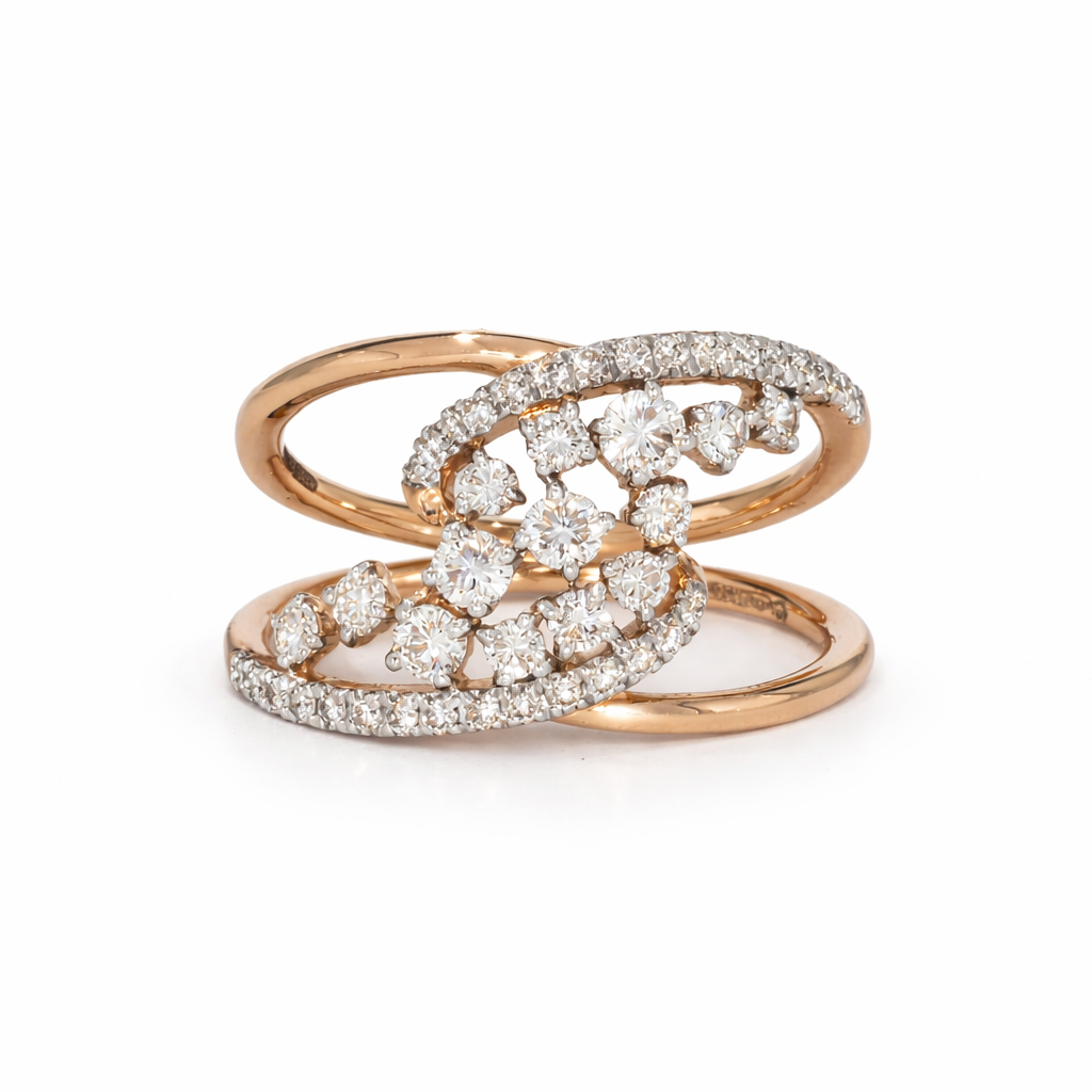 Bubbles Diamond Ring