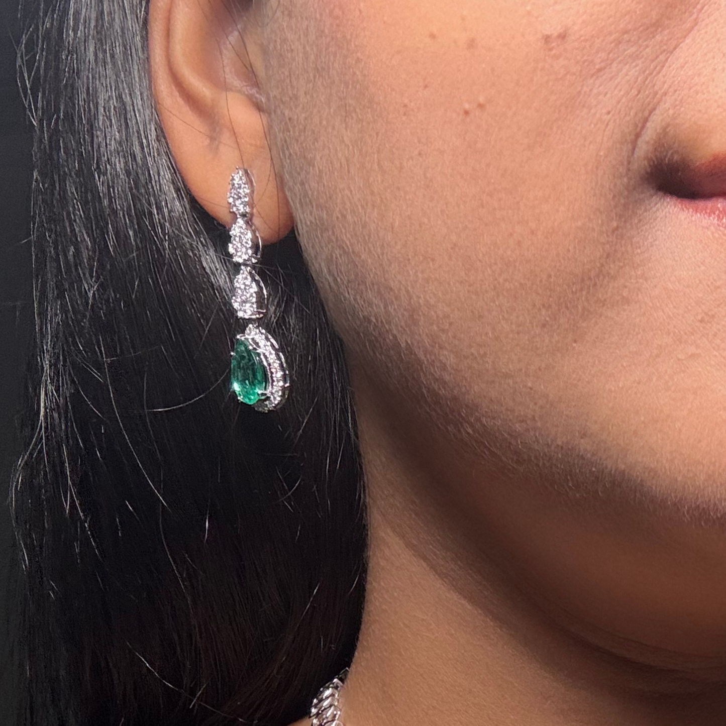 Pear Elegance Drop Earrings