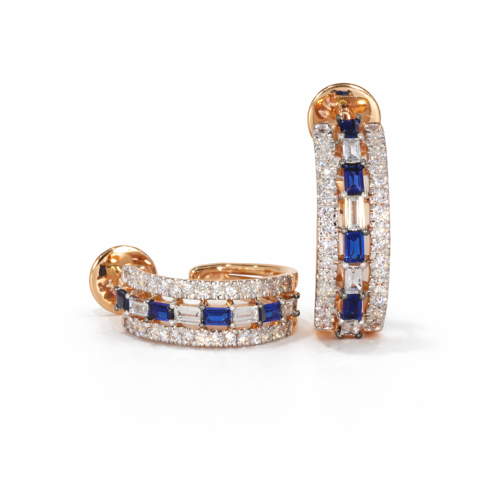 Sapphire Luxe Hoop