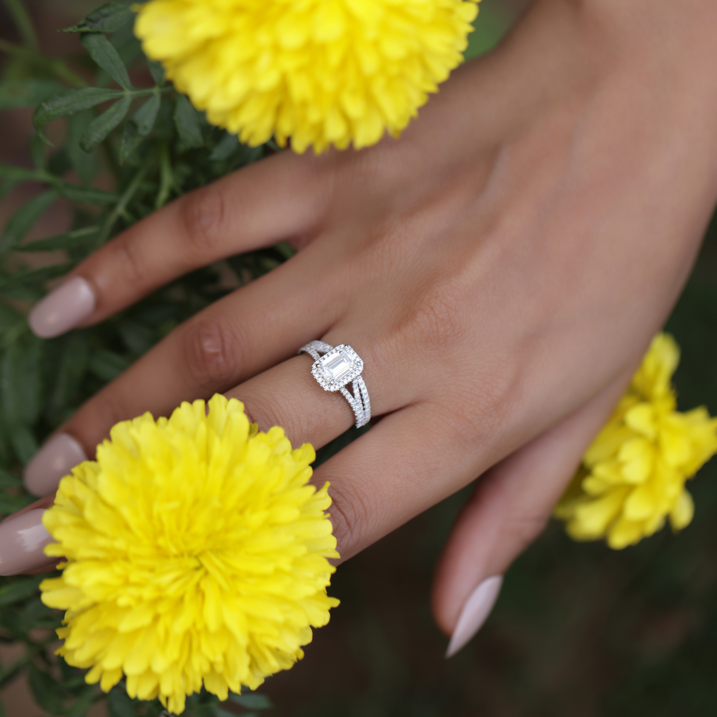 Stellar Arc Solitaire Ring (1.00 ct)