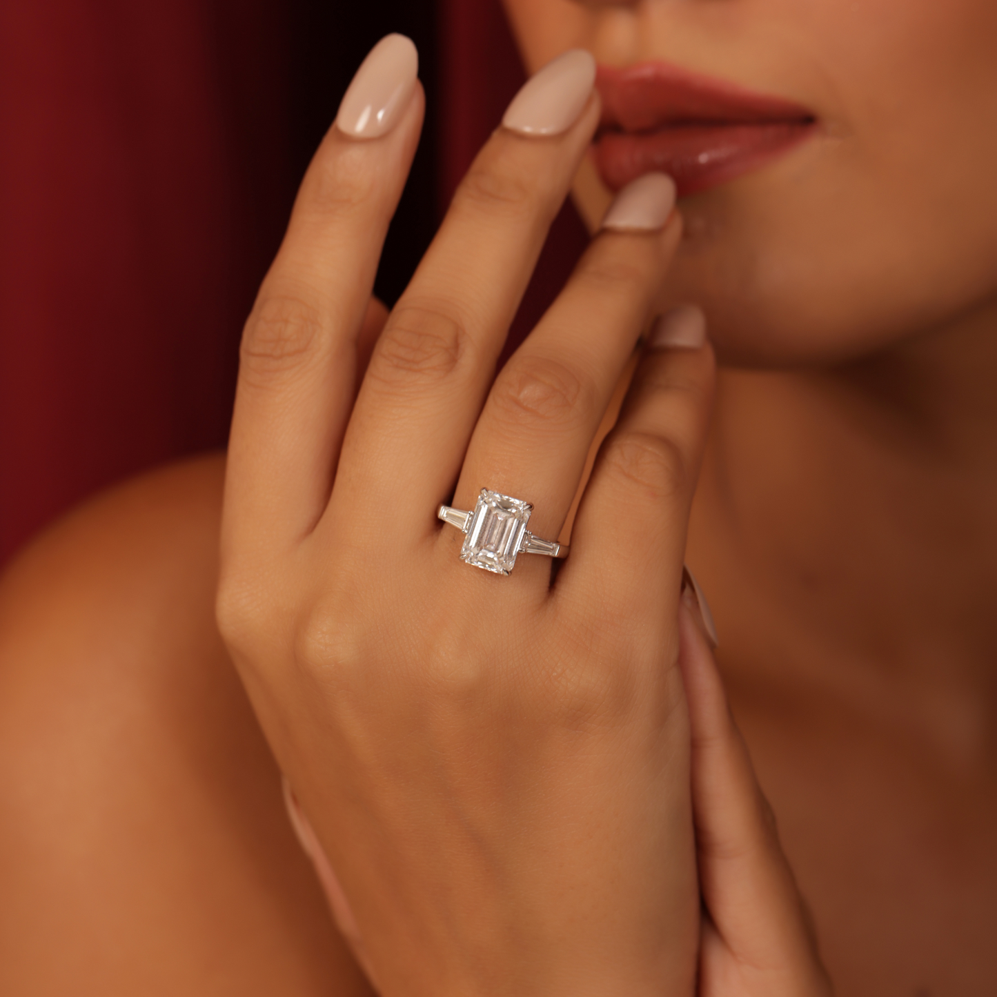 5 ct Crown Solitaire Ring