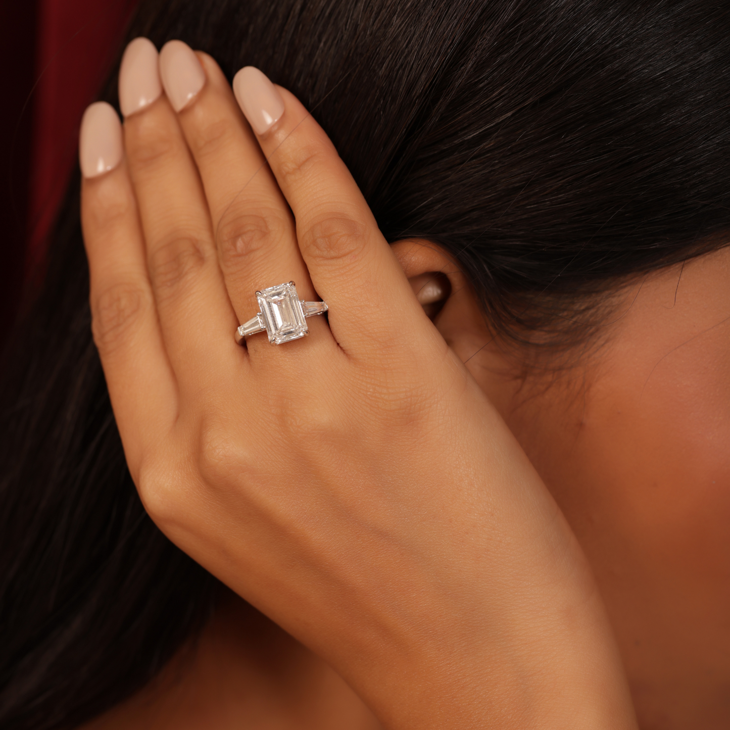 5 ct Crown Solitaire Ring