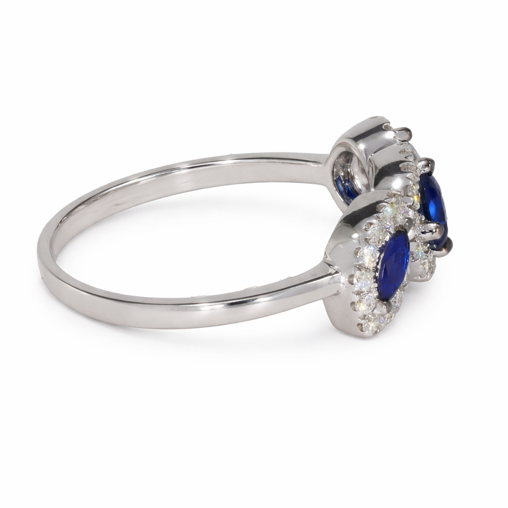 Sapphire Trio Ring