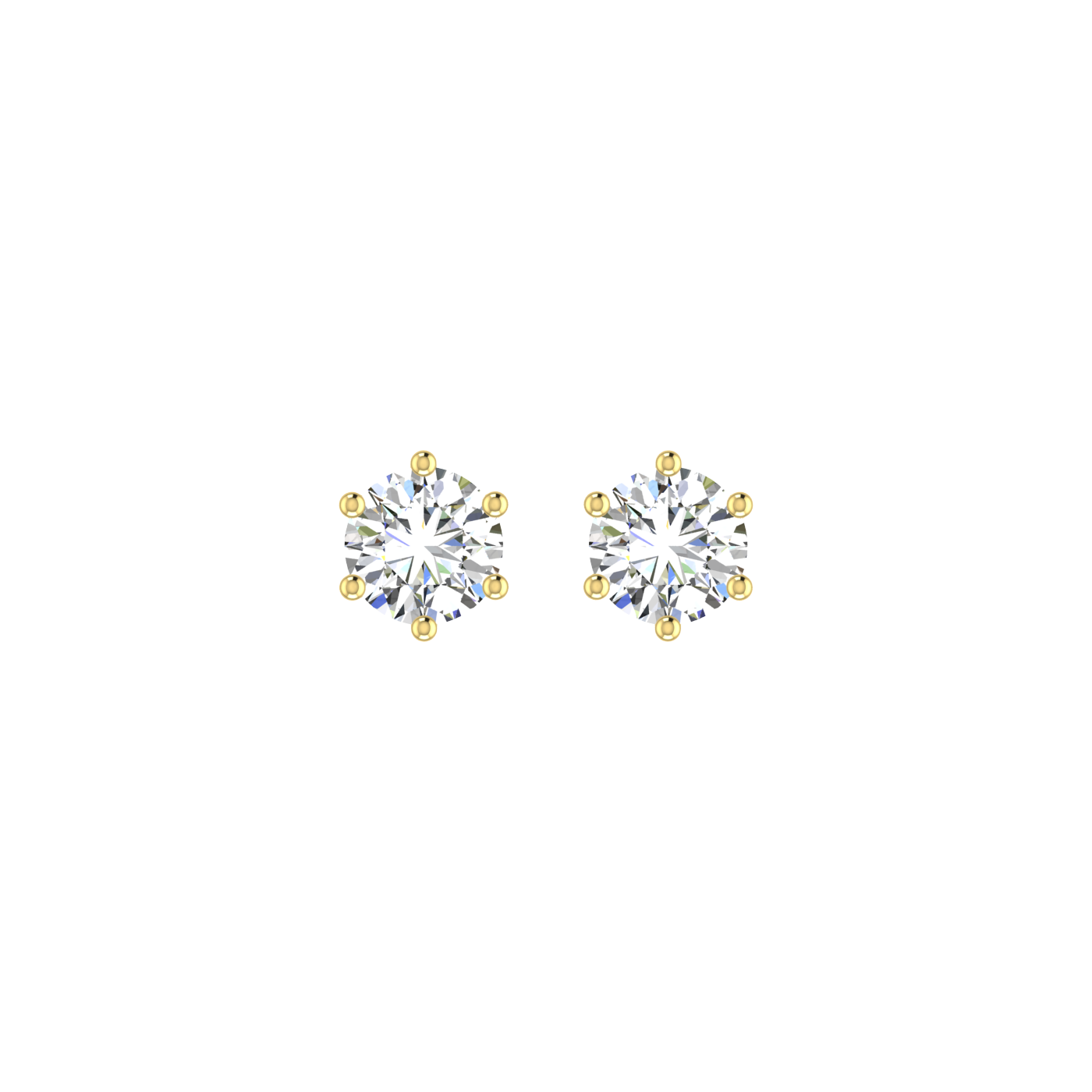 Classic 1.00 ct Round Earrings