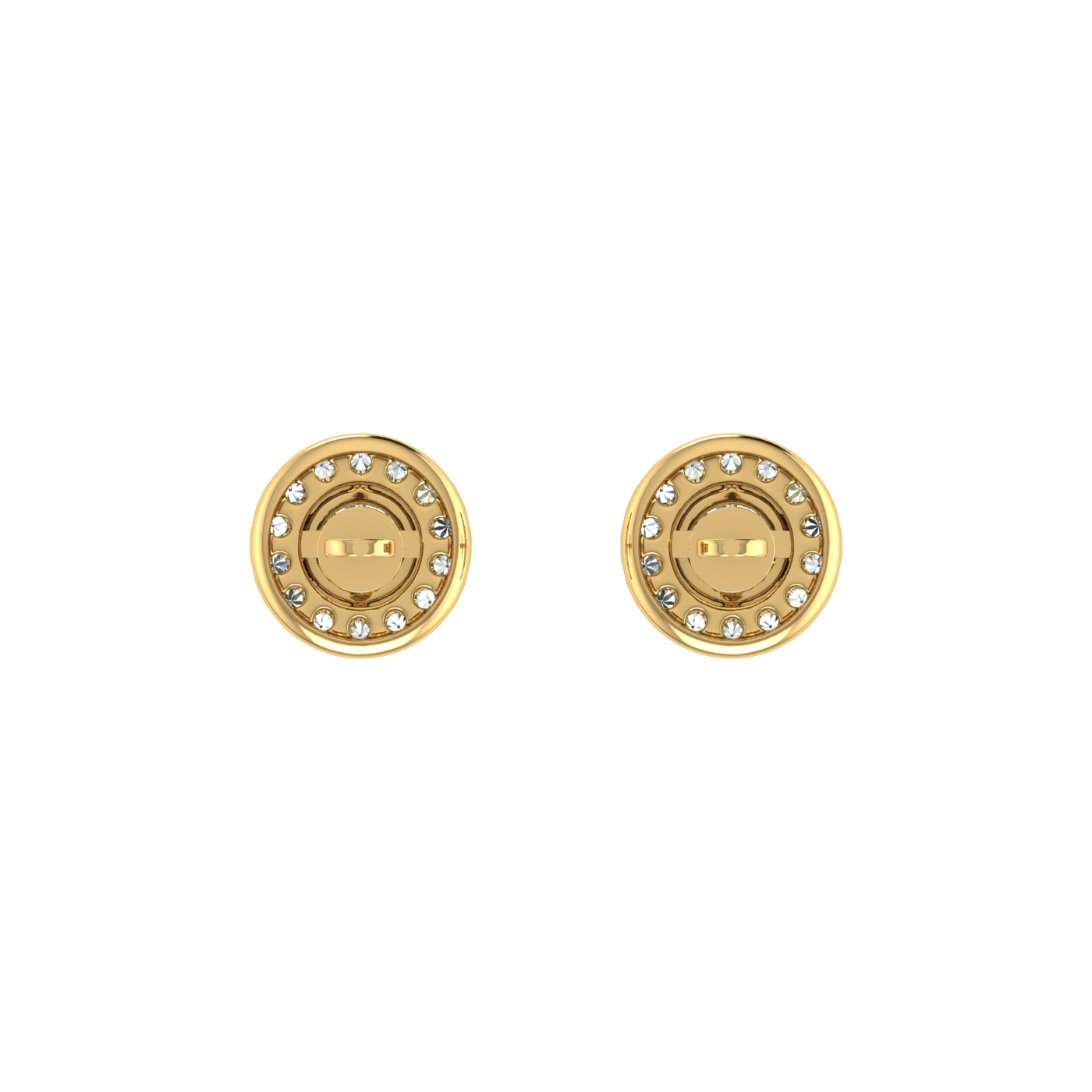 Round 0.50 ct Earrings with Halo