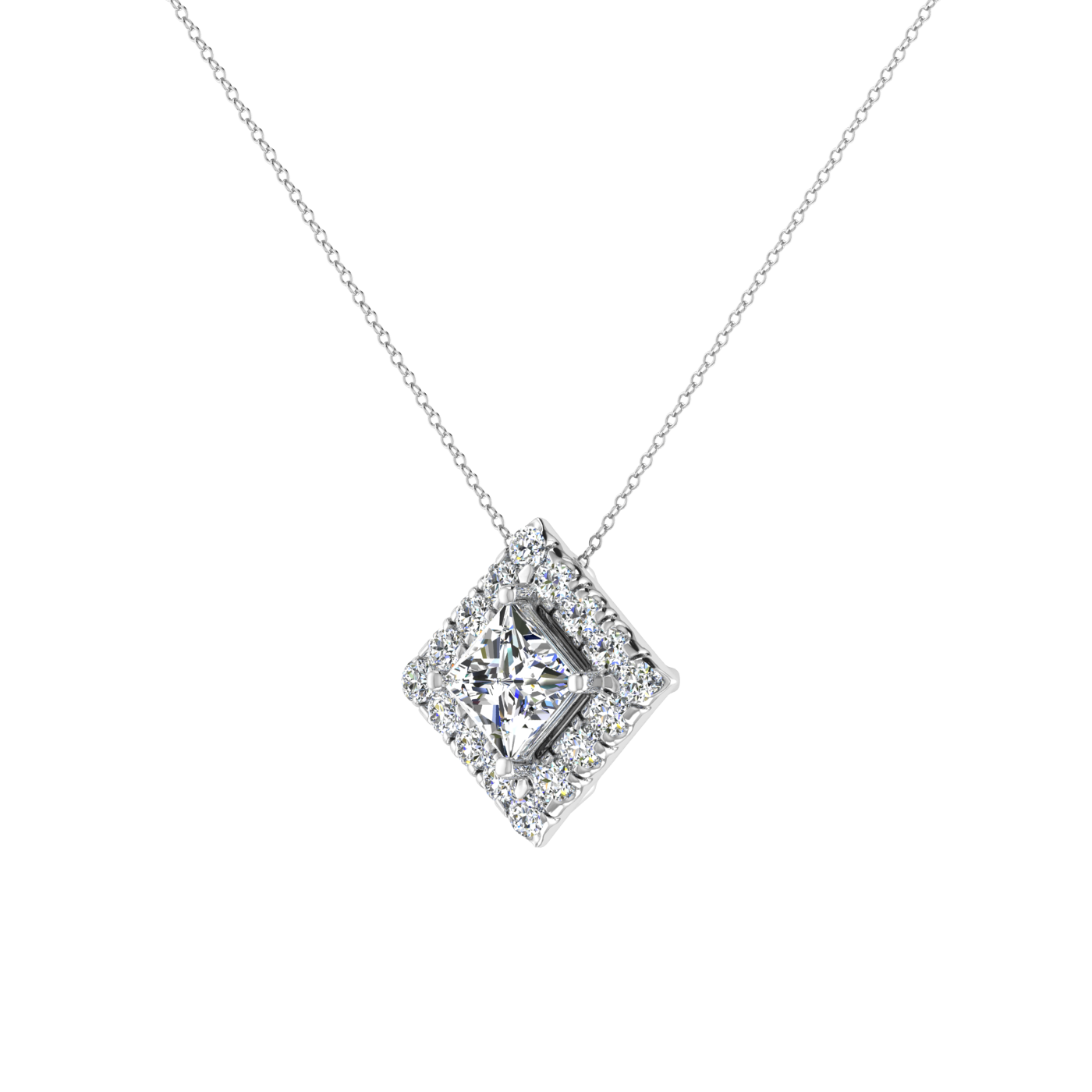 Princess Pendant in Halo