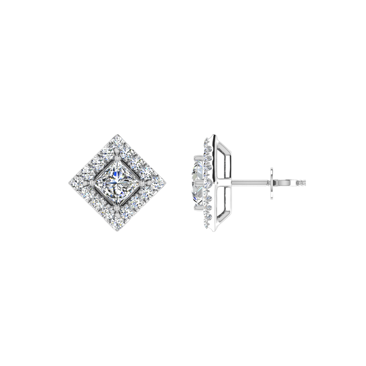 Princess Earrings with Halo