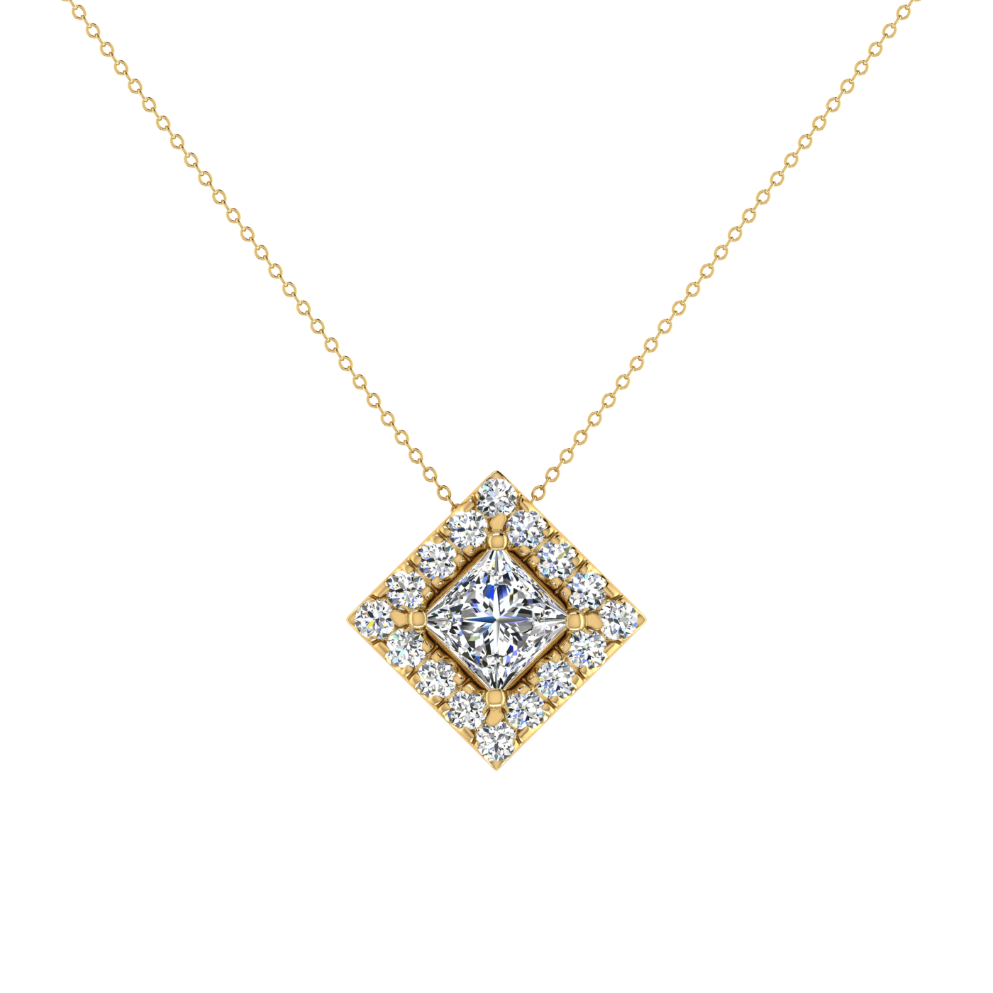 Princess Pendant in Halo