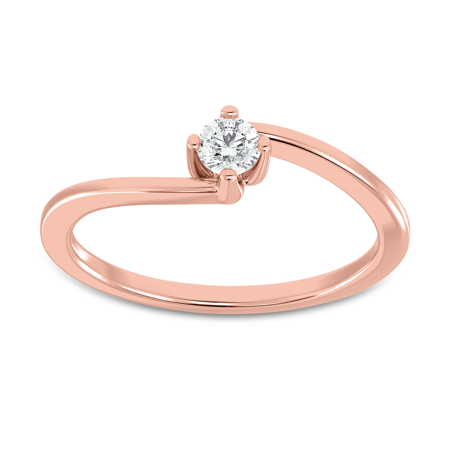 Fancy Round Solitaire Ring (0.25 ct)