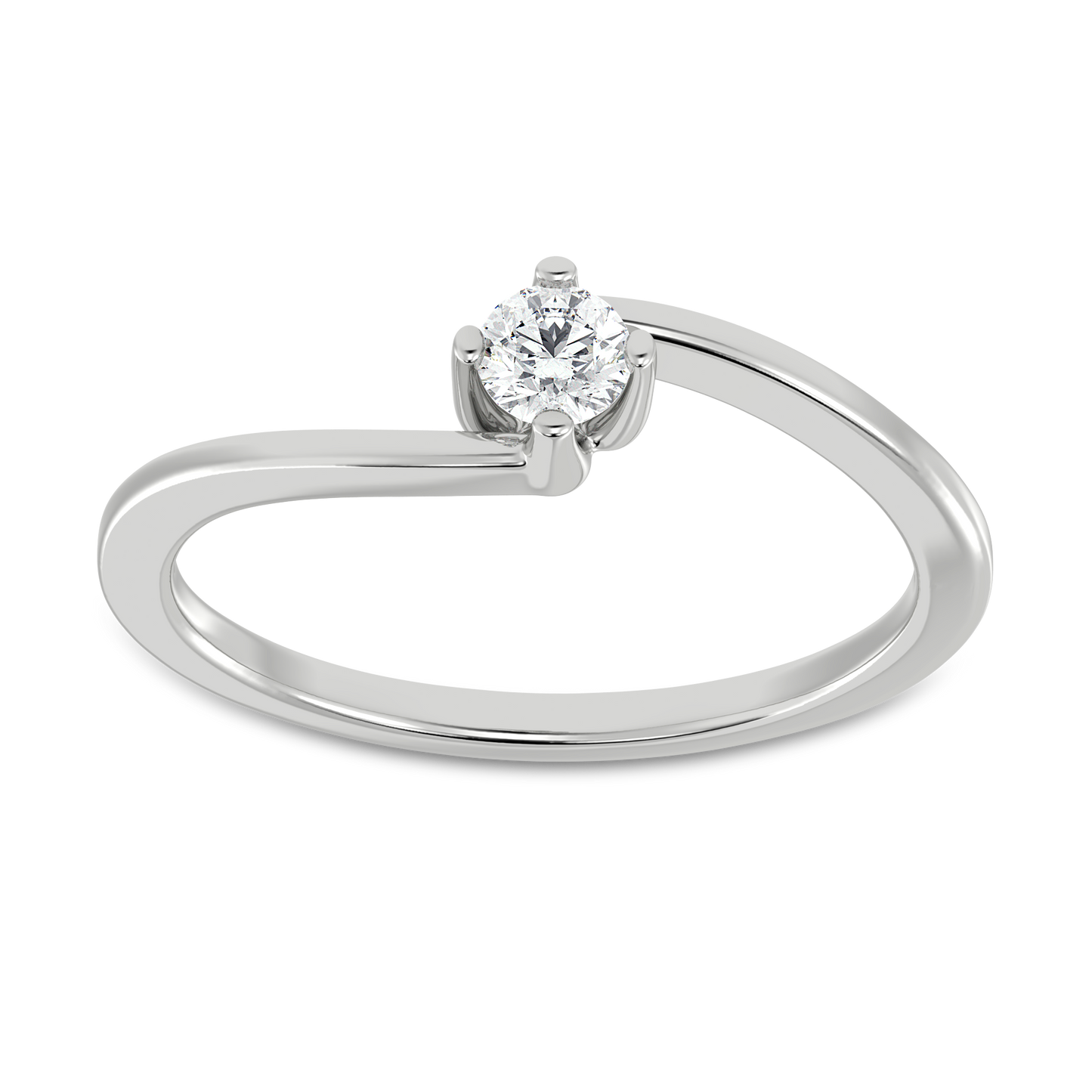 Fancy Round Solitaire Ring (0.25 ct)