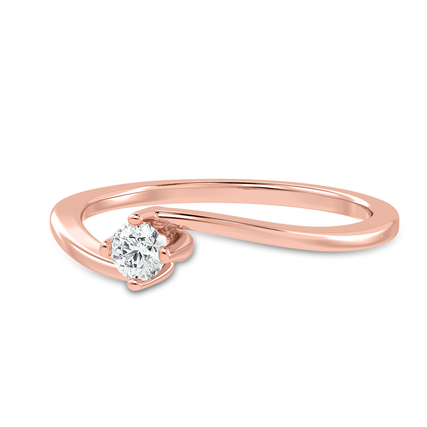 Fancy Round Solitaire Ring (0.25 ct)
