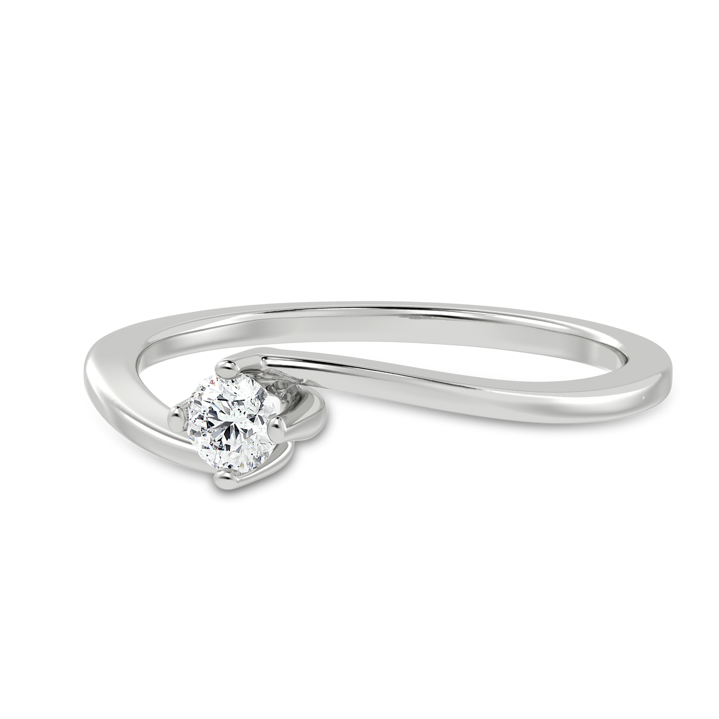 Fancy Round Solitaire Ring (0.25 ct)