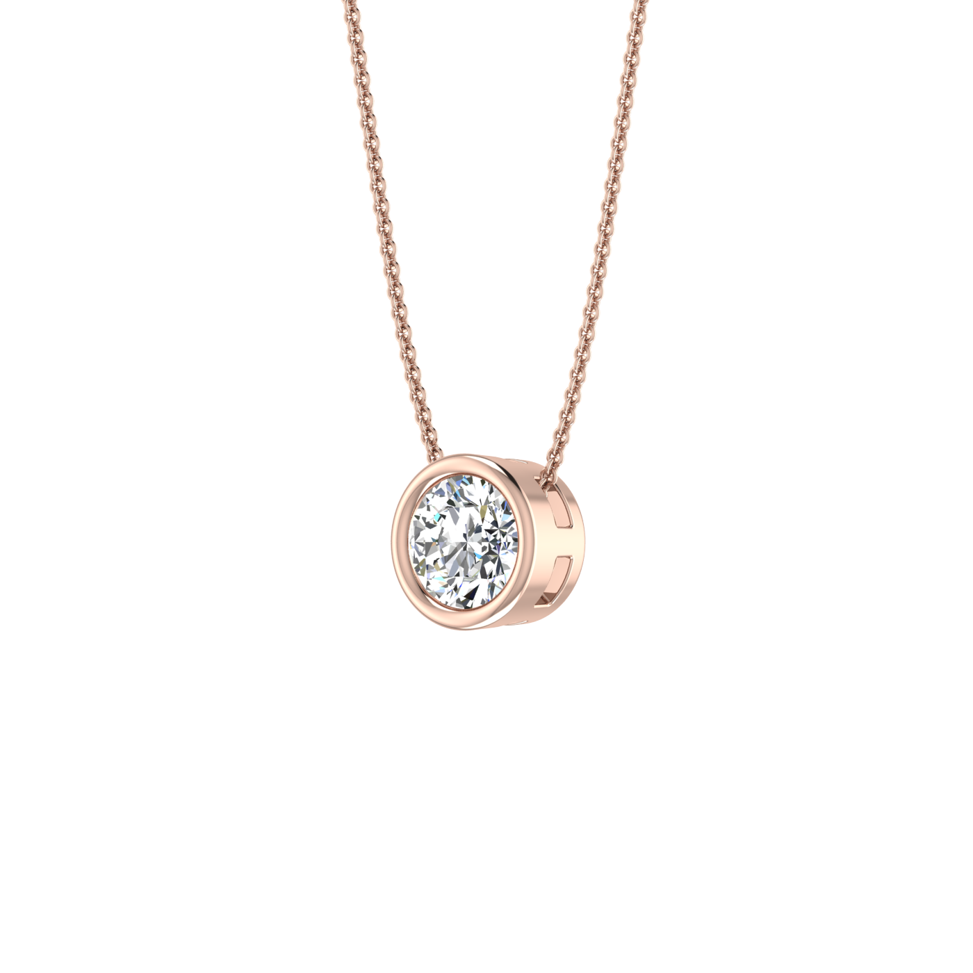 Round Pendant in Bezel Setting