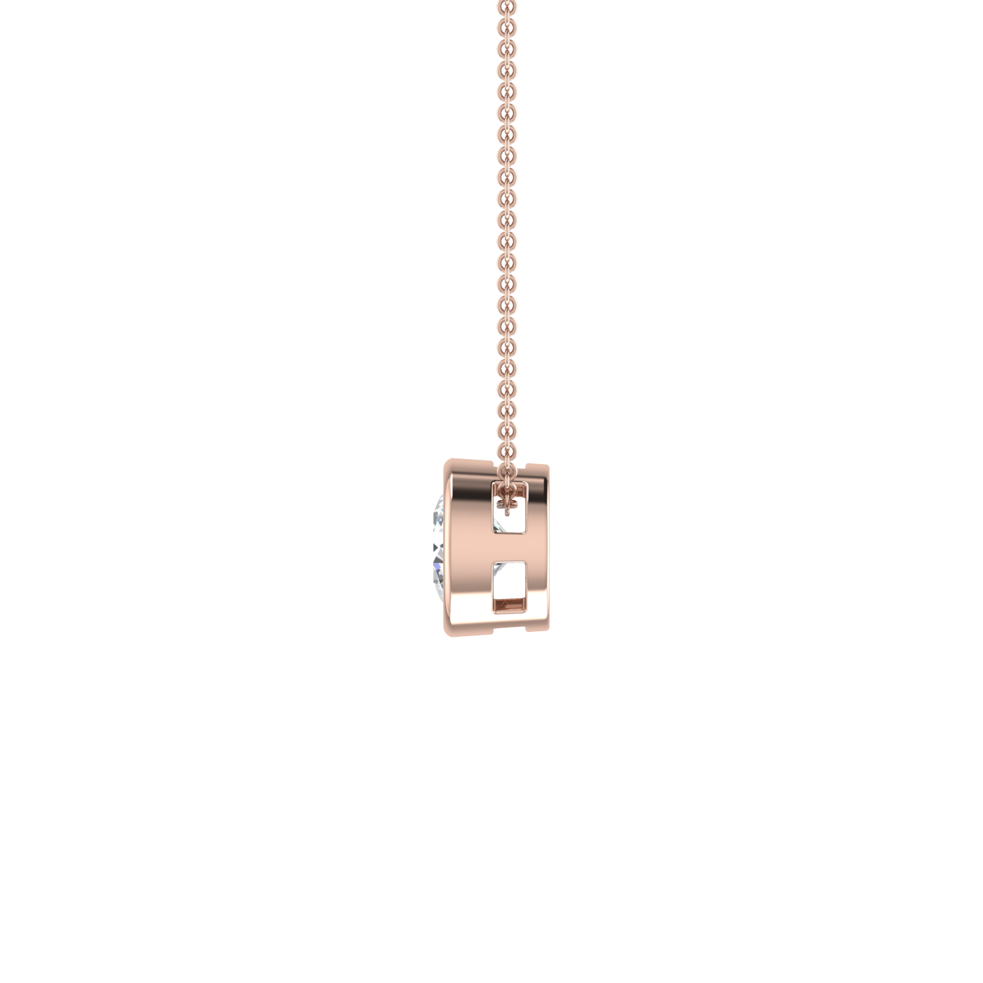 Round Pendant in Bezel Setting
