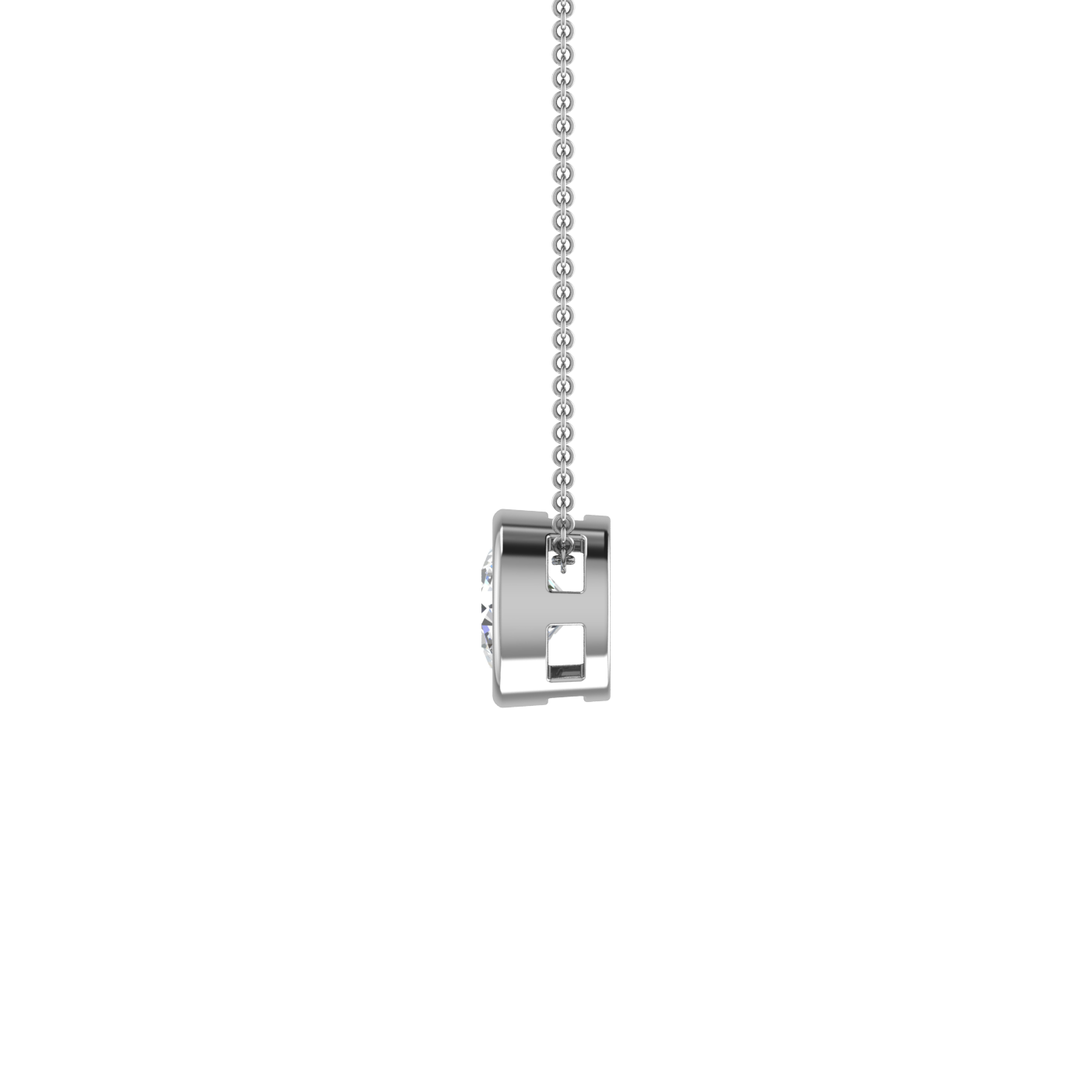 Round Pendant in Bezel Setting