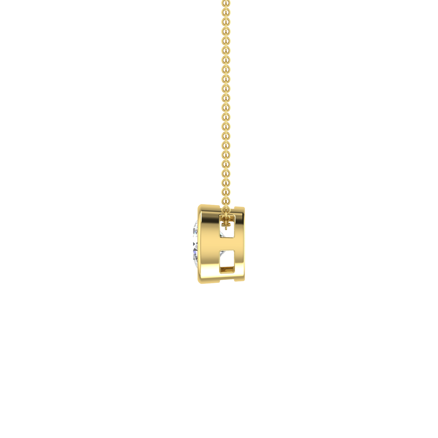 Round Pendant in Bezel Setting