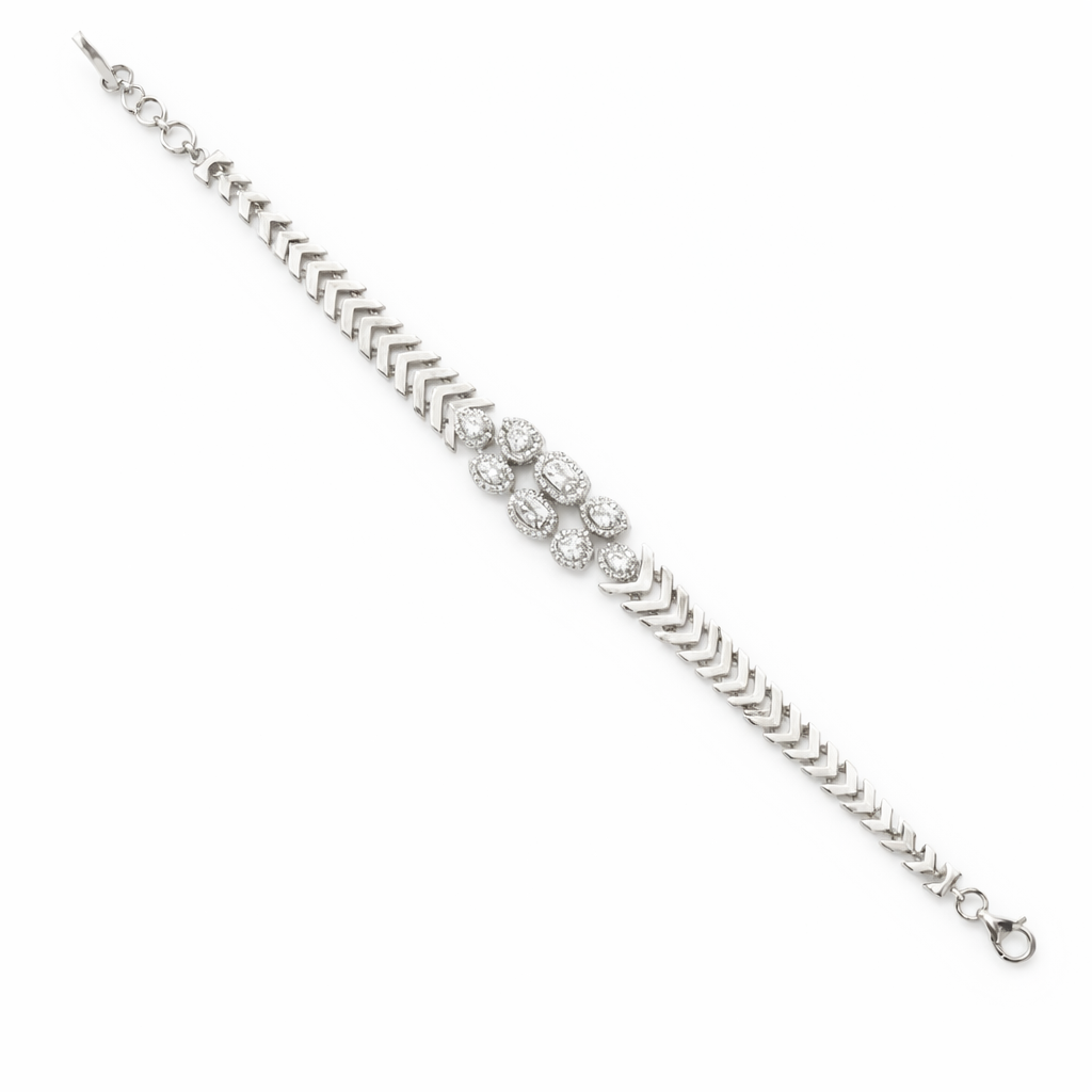 Crystal Leaf Bracelet