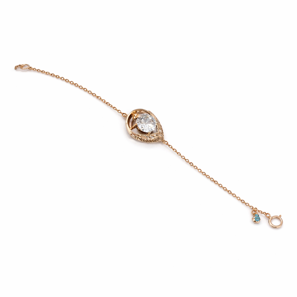 Pear Halo bracelet