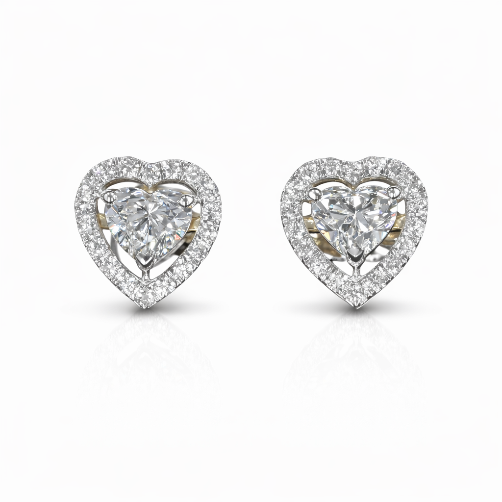 Heart Halo Earrings