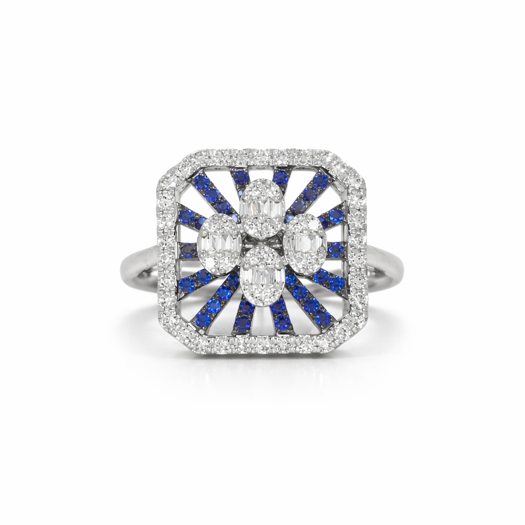 Sapphire cocktail Ring