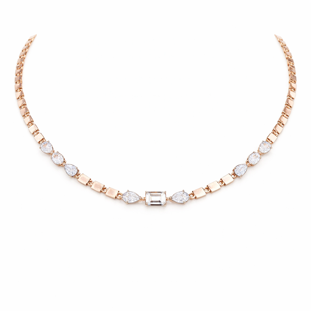 Fancy Diamond Collar Necklace