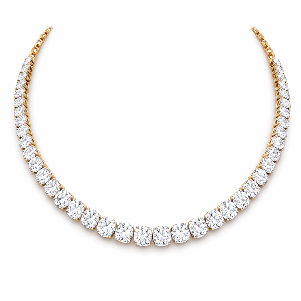 Tennis Round Necklace