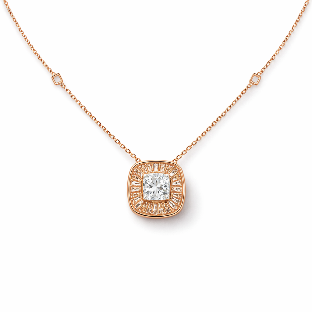 Cushion Sunrays Pendant