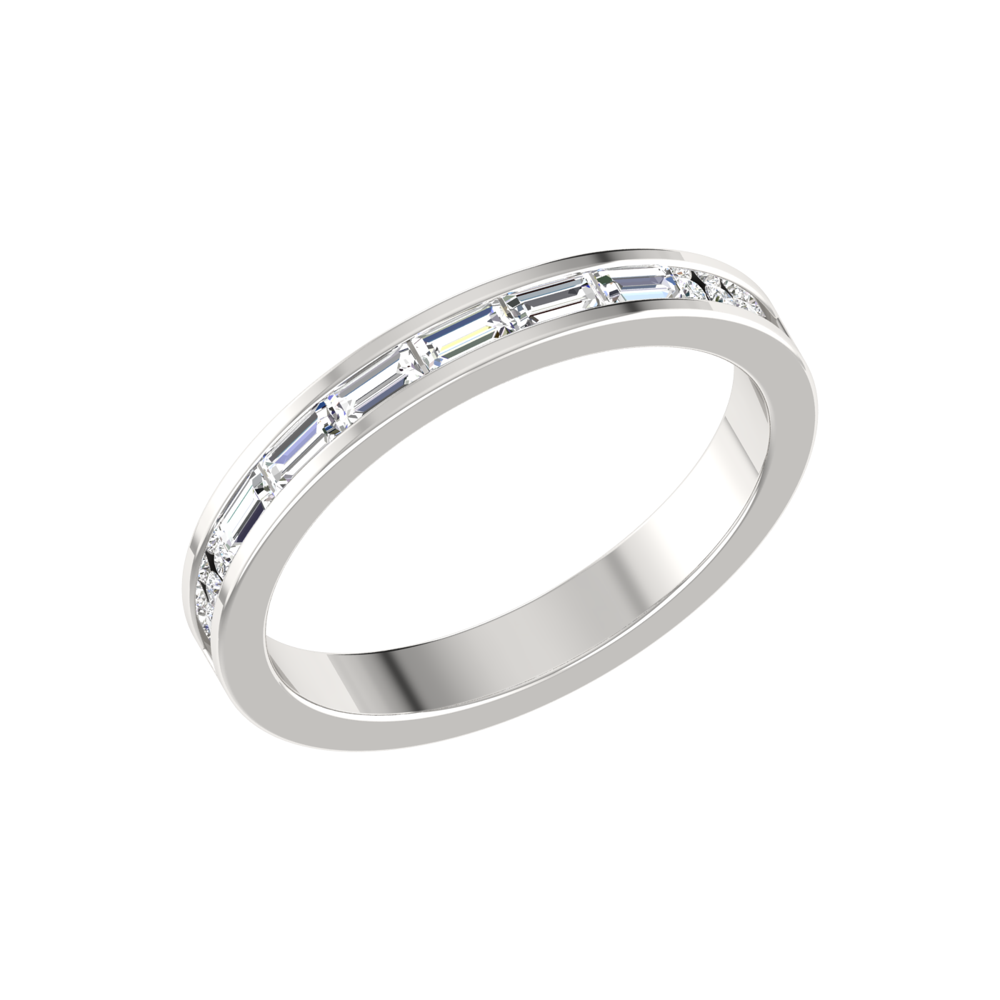 Emerald-Round Eternity Ring