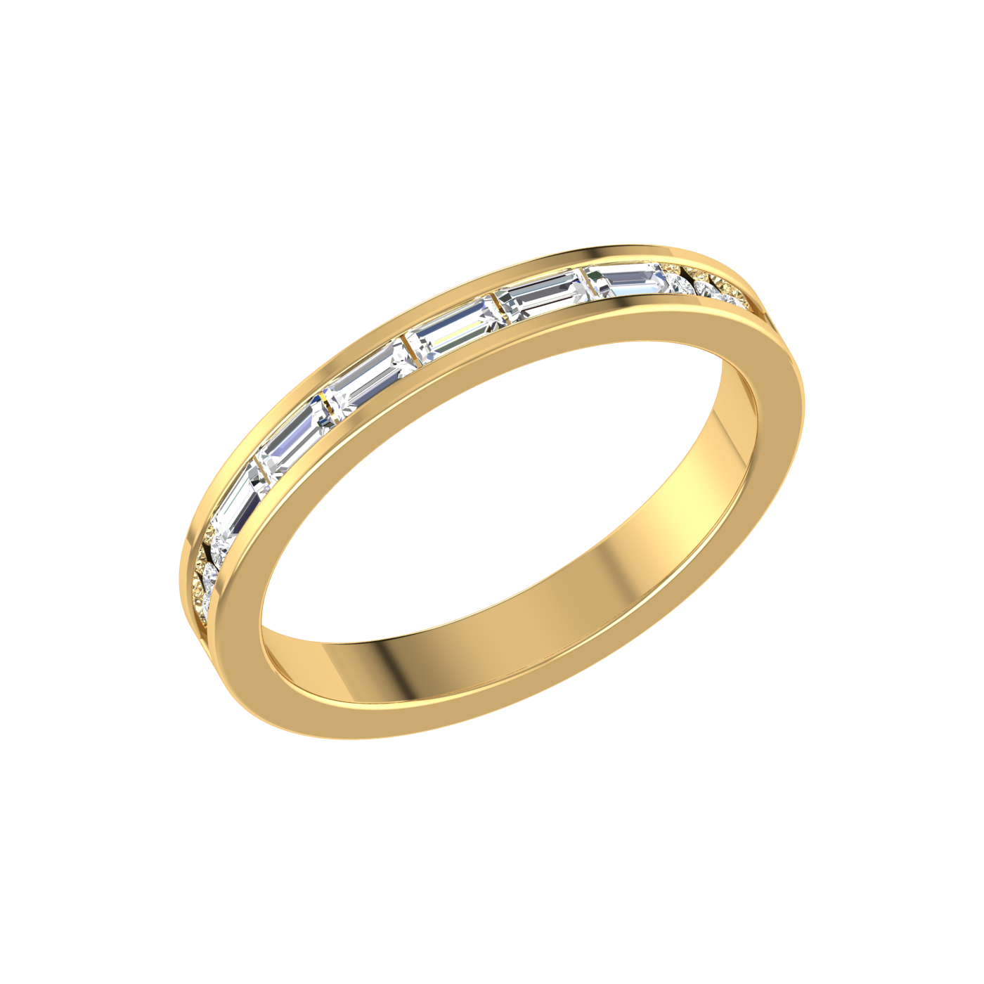 Emerald-Round Eternity Ring