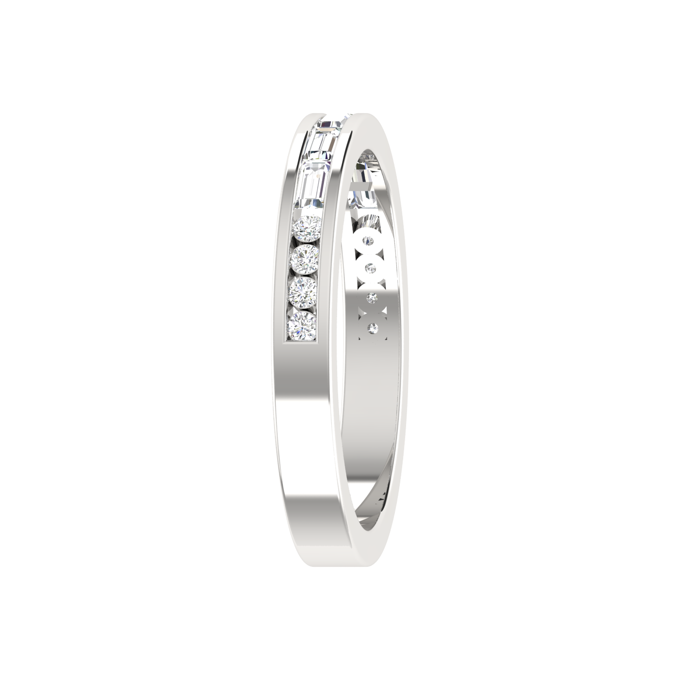 Emerald-Round Eternity Ring