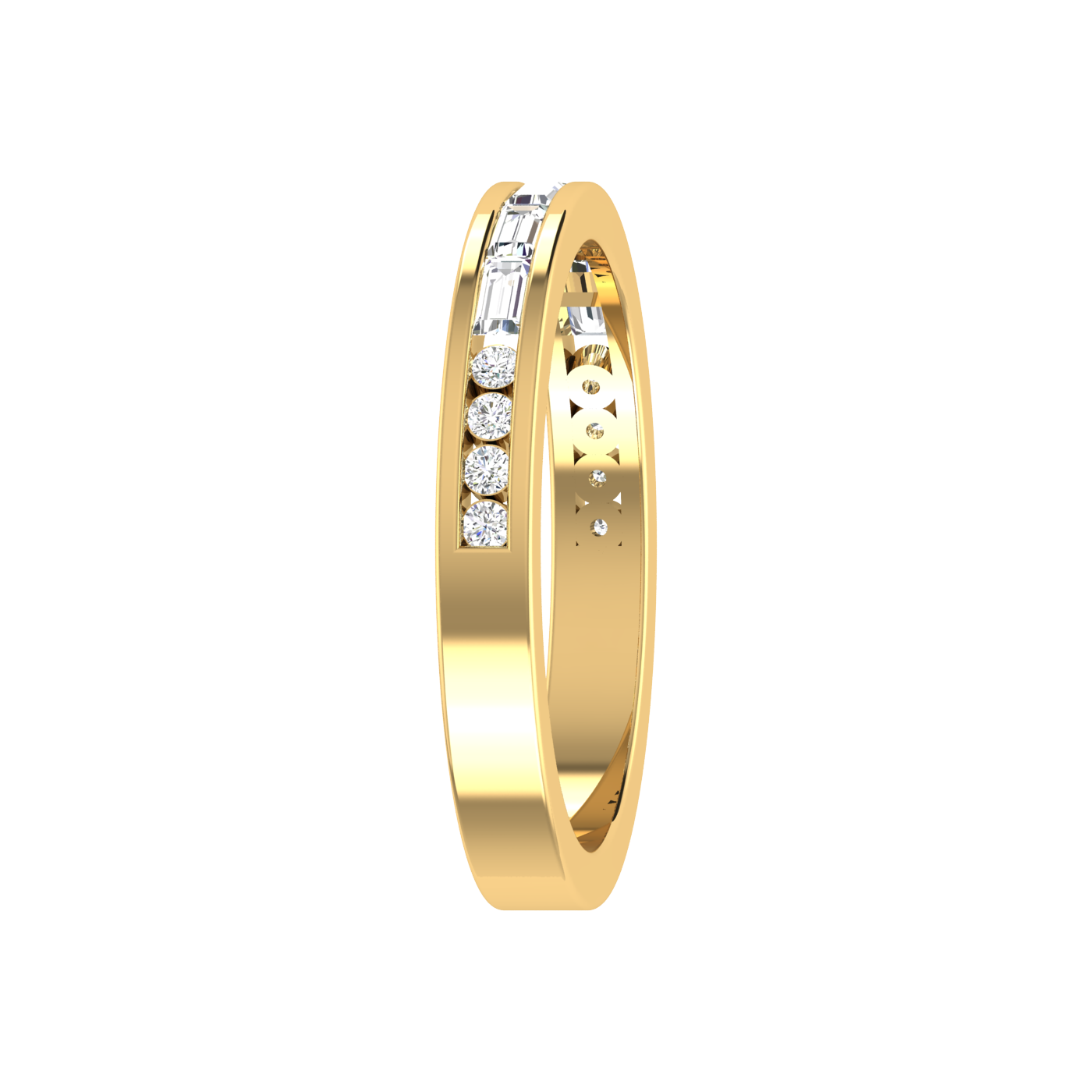 Emerald-Round Eternity Ring