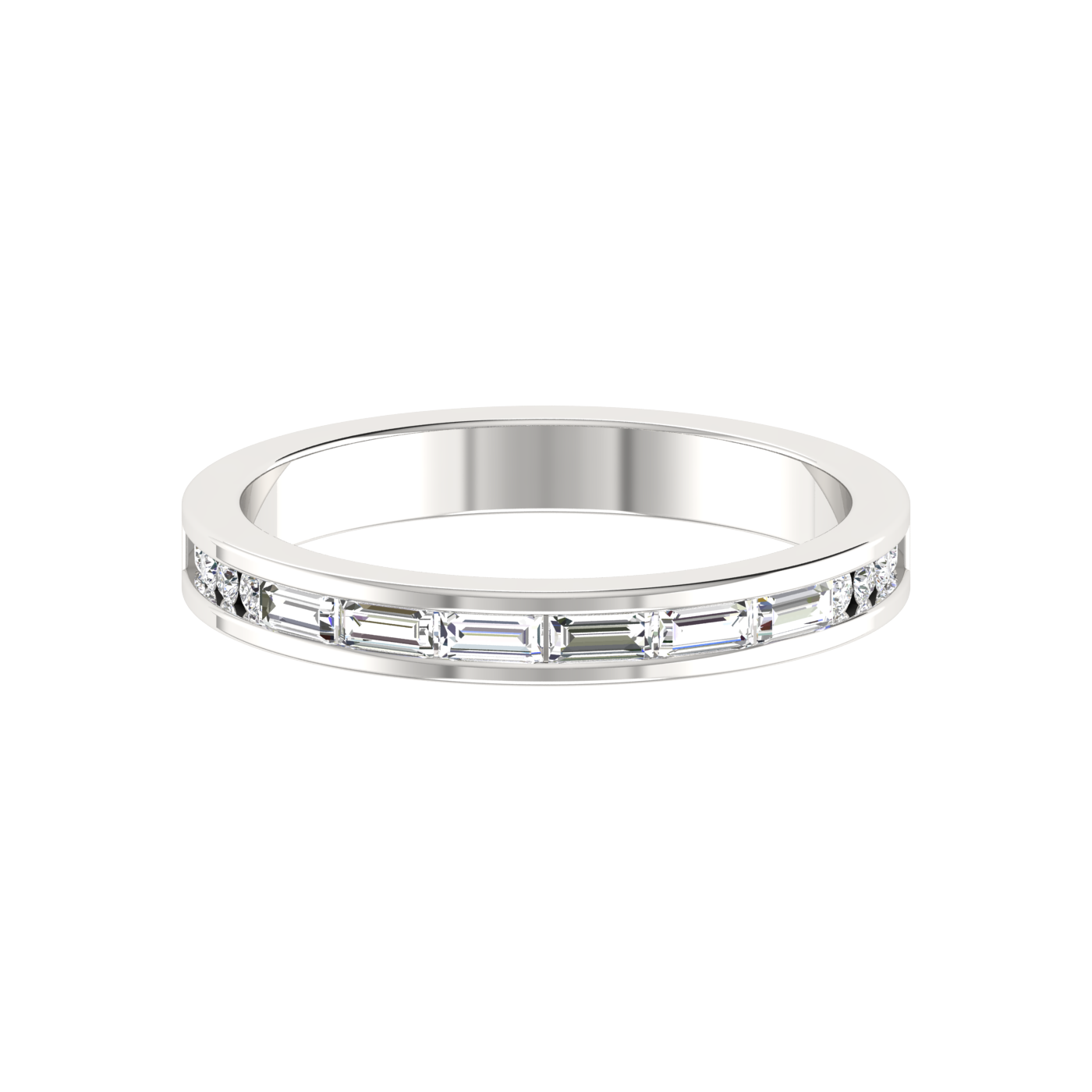 Emerald-Round Eternity Ring