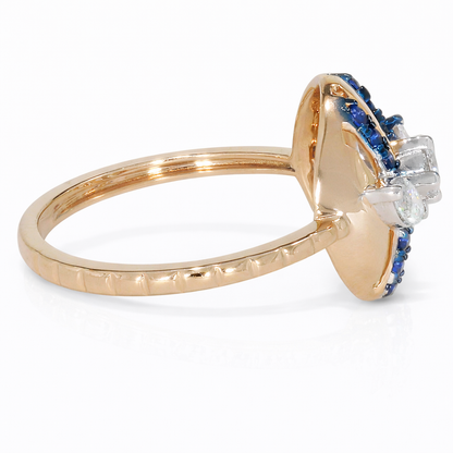 Sapphire stripe Ring