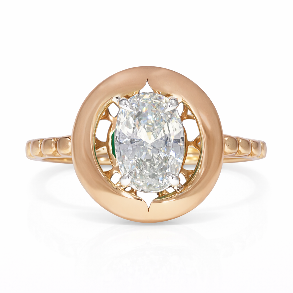 Oval bezel Ring
