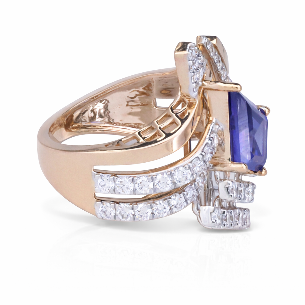 Tanzanite cocktail ring