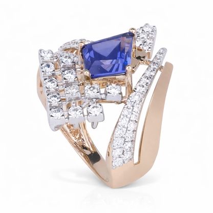 Tanzanite cocktail ring