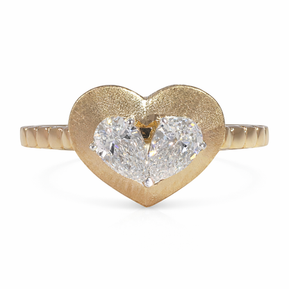 Pear Heart Ring