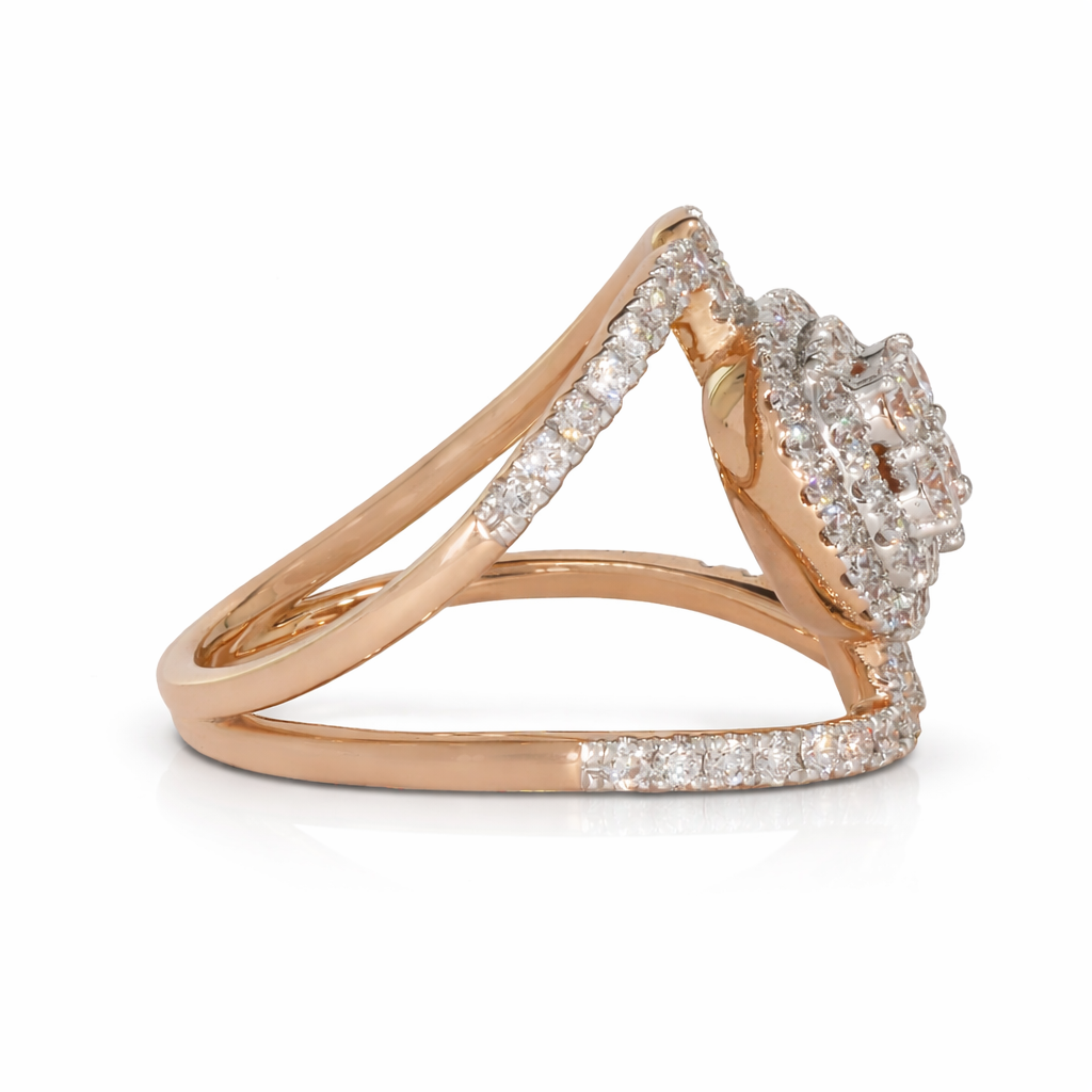 Cushion Double Halo Ring