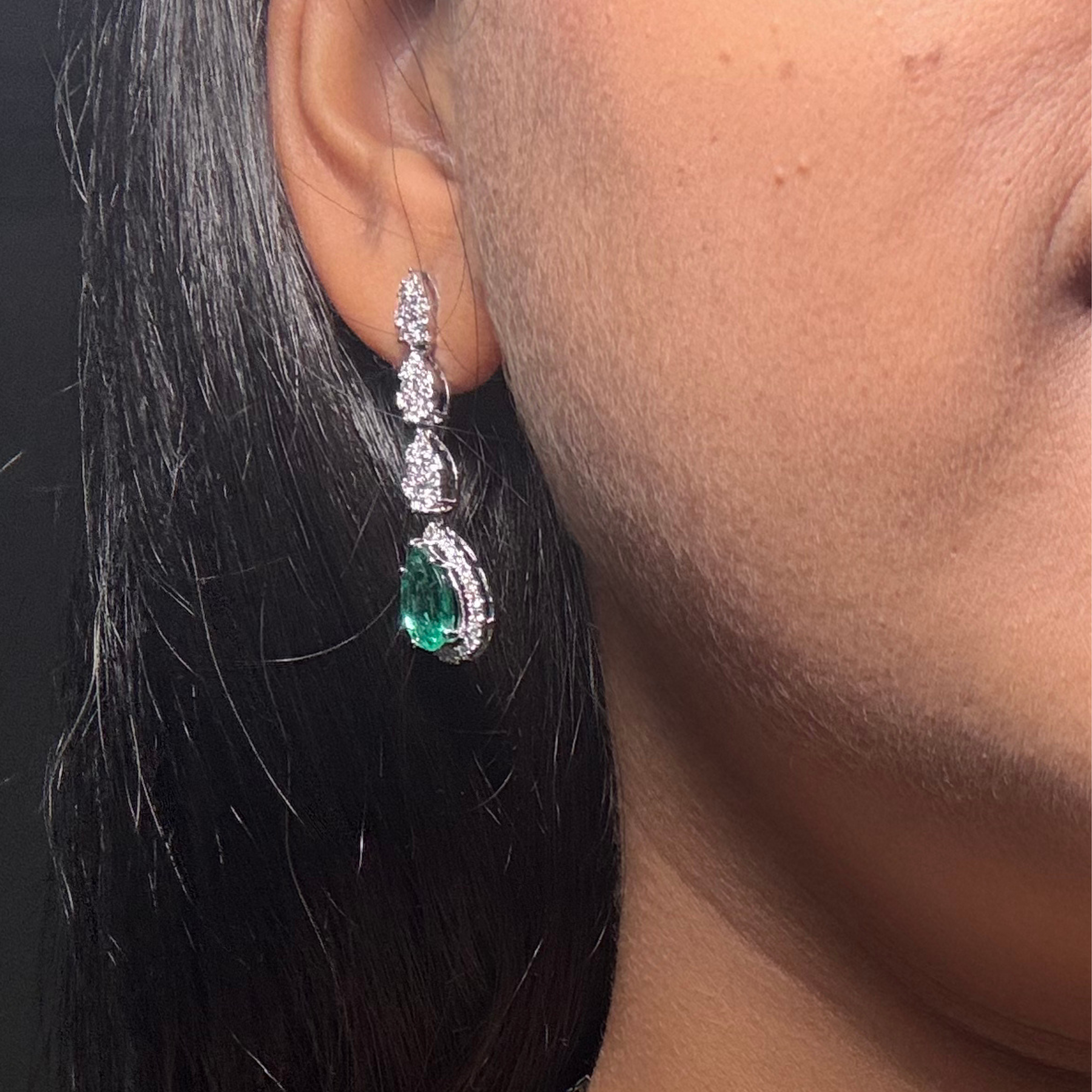 Pear Elegance Drop Earrings