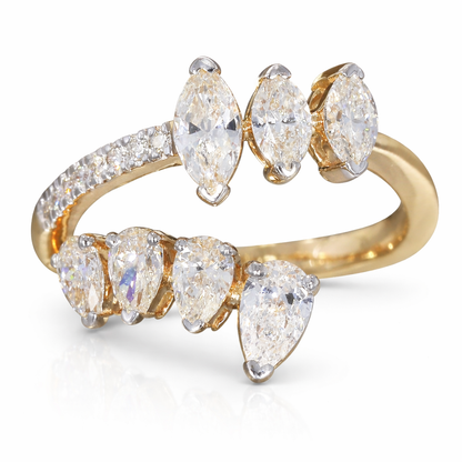 Marquise Spiral Ring