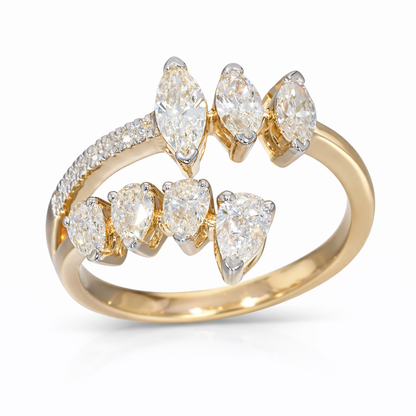 Marquise Spiral Ring