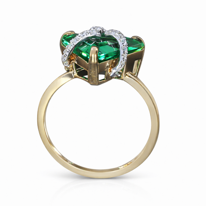 Trillion Emerald Ring