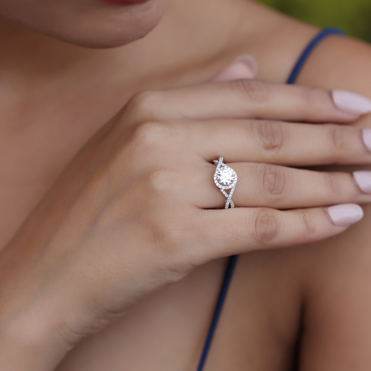 Infinity Orbit Solitaire Ring