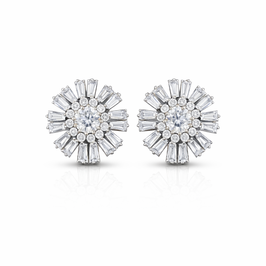 Round Floral earrings