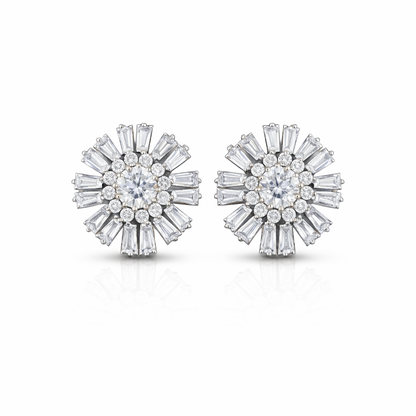 Round Floral earrings